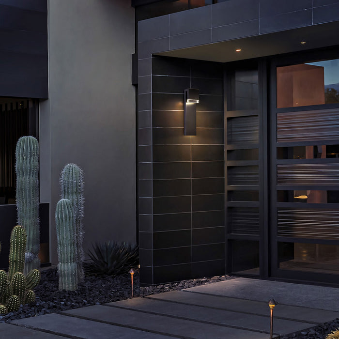 Alteck - AW0118-3CCT-W-BK - LED Wall Sconce - Lagos - Sand Black