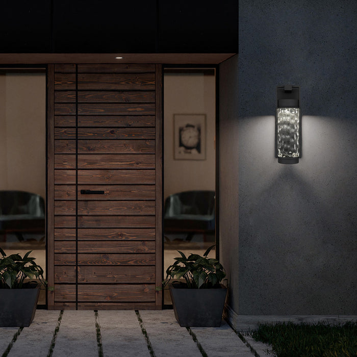 Alteck - AW0141-3CCT-W-BK - LED Wall Sconce - Winston - Sand Black