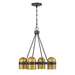 Savoy House - 1-1151-4-333 - Four Light Chandelier - Andover - Mediterranean Bronze and Riviera Brass