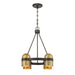 Savoy House - 1-1151-4-333 - Four Light Chandelier - Andover - Mediterranean Bronze and Riviera Brass