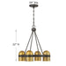 Savoy House - 1-1151-4-333 - Four Light Chandelier - Andover - Mediterranean Bronze and Riviera Brass