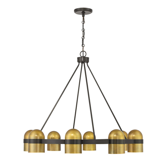 Savoy House - 1-1152-8-333 - Eight Light Chandelier - Andover - Mediterranean Bronze and Riviera Brass