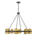 Savoy House - 1-1152-8-333 - Eight Light Chandelier - Andover - Mediterranean Bronze and Riviera Brass