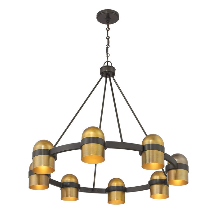 Savoy House - 1-1152-8-333 - Eight Light Chandelier - Andover - Mediterranean Bronze and Riviera Brass