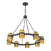 Savoy House - 1-1152-8-333 - Eight Light Chandelier - Andover - Mediterranean Bronze and Riviera Brass