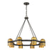 Savoy House - 1-1152-8-333 - Eight Light Chandelier - Andover - Mediterranean Bronze and Riviera Brass