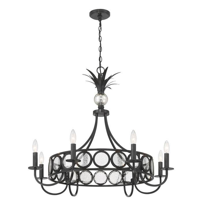 Savoy House - 1-1205-8-188 - Eight Light Chandelier - Hearst - Black Tourmaline