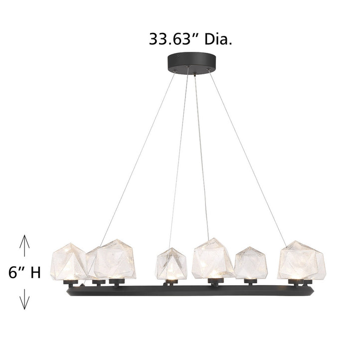 Savoy House - 1-1238-8-89 - LED Chandelier - Castello - Matte Black