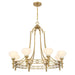 Savoy House - 1-1605-8-322 - Eight Light Chandelier - Allston - Warm Brass