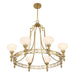 Savoy House - 1-1605-8-322 - Eight Light Chandelier - Allston - Warm Brass