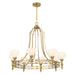 Savoy House - 1-1605-8-322 - Eight Light Chandelier - Allston - Warm Brass