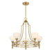 Savoy House - 1-1606-5-322 - Five Light Chandelier - Allston - Warm Brass