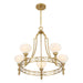 Savoy House - 1-1606-5-322 - Five Light Chandelier - Allston - Warm Brass
