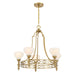 Savoy House - 1-1606-5-322 - Five Light Chandelier - Allston - Warm Brass