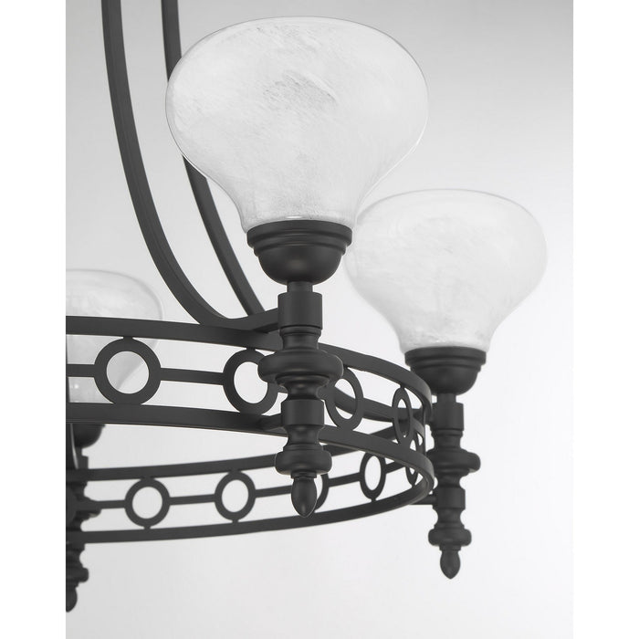 Savoy House - 1-1606-5-89 - Five Light Chandelier - Allston - Matte Black