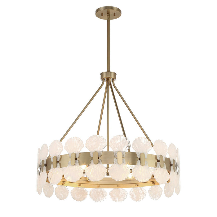 Savoy House - 1-3605-6-127 - Six Light Chandelier - Bancroft - Noble Brass