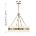Savoy House - 1-3605-6-127 - Six Light Chandelier - Bancroft - Noble Brass