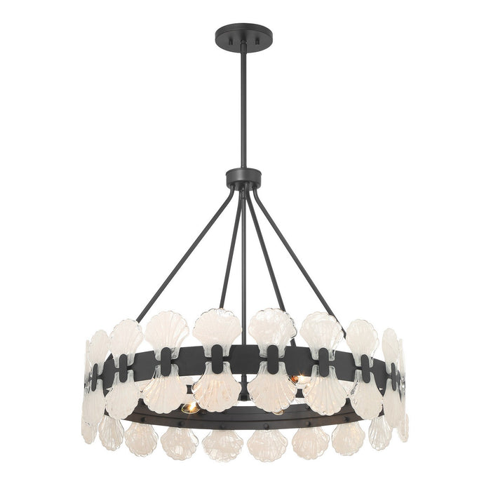 Savoy House - 1-3605-6-89 - Six Light Chandelier - Bancroft - Matte Black