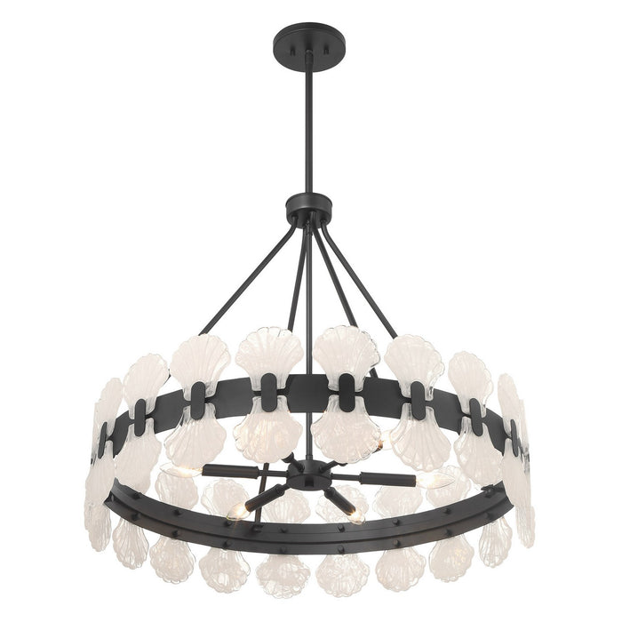 Savoy House - 1-3605-6-89 - Six Light Chandelier - Bancroft - Matte Black