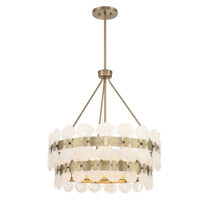 Savoy House - 1-3606-5-127 - Five Light Chandelier - Bancroft - Noble Brass