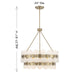 Savoy House - 1-3606-5-127 - Five Light Chandelier - Bancroft - Noble Brass