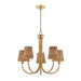 Savoy House - 1-3960-5-322 - Five Light Chandelier - Ashbury - Warm Brass