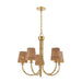 Savoy House - 1-3960-5-322 - Five Light Chandelier - Ashbury - Warm Brass