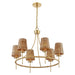 Savoy House - 1-3961-6-322 - Six Light Chandelier - Ashbury - Warm Brass