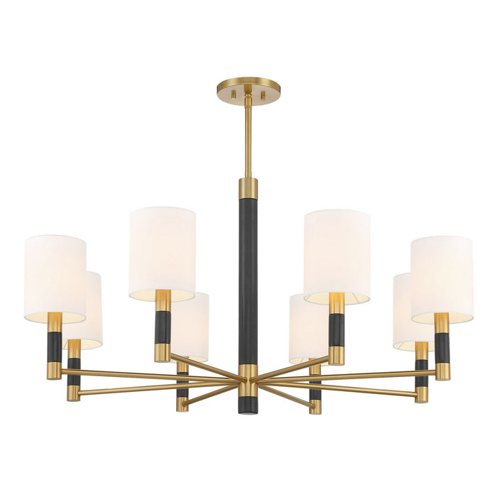 Savoy House - 1-4605-8-322 - Eight Light Chandelier - Conrad - Warm Brass