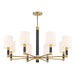 Savoy House - 1-4605-8-322 - Eight Light Chandelier - Conrad - Warm Brass