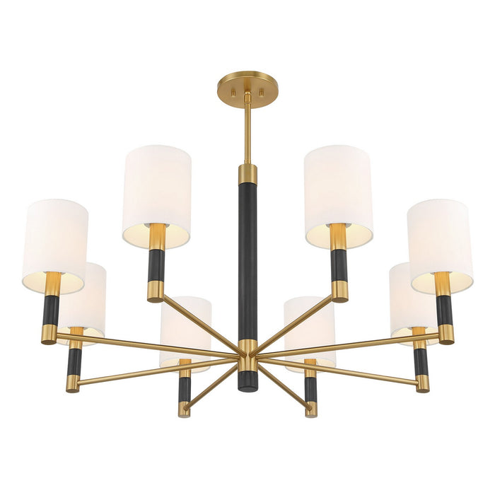 Savoy House - 1-4605-8-322 - Eight Light Chandelier - Conrad - Warm Brass