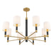 Savoy House - 1-4605-8-322 - Eight Light Chandelier - Conrad - Warm Brass