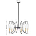 Savoy House - 1-7168-6-143 - Six Light Chandelier - Hanley - Matte Black and Warm Brass