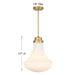 Savoy House - 7-0108-1-322 - One Light Pendant - Bartlet - Warm Brass