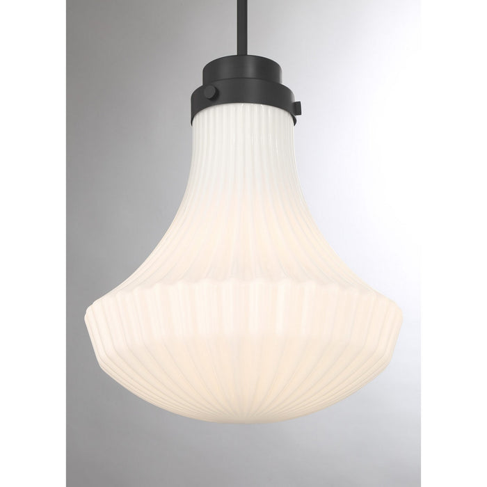 Savoy House - 7-0108-1-89 - One Light Pendant - Bartlet - Matte Black