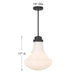 Savoy House - 7-0108-1-89 - One Light Pendant - Bartlet - Matte Black