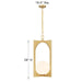 Savoy House - 7-3999-1-328 - One Light Pendant - Harding - Spun Gold