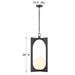 Savoy House - 7-3999-1-89 - One Light Pendant - Harding - Matte Black
