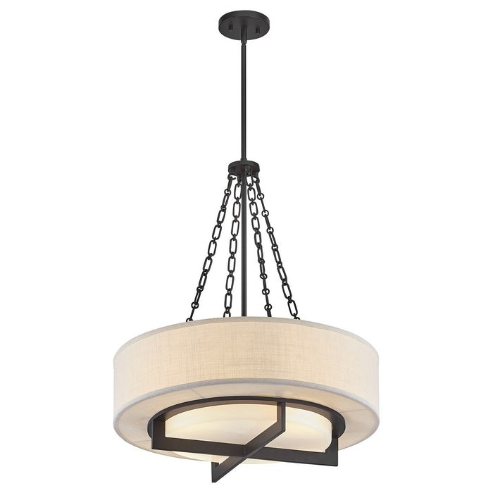 Savoy House - 7-4999-4-89 - Four Light Pendant - Brentwood - Matte Black