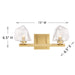Savoy House - 8-1239-2-322 - LED Bathroom Vanity - Castello - Warm Brass