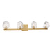 Savoy House - 8-1239-4-322 - LED Bathroom Vanity - Castello - Warm Brass