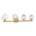 Savoy House - 8-1239-4-322 - LED Bathroom Vanity - Castello - Warm Brass