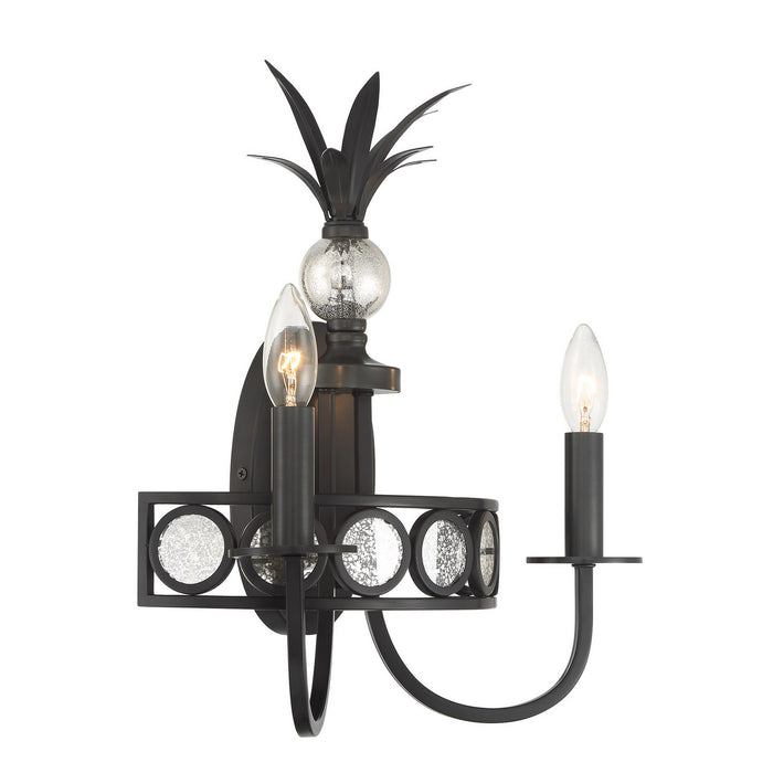 Savoy House - 9-1207-2-188 - Two Light Wall Sconce - Hearst - Black Tourmaline