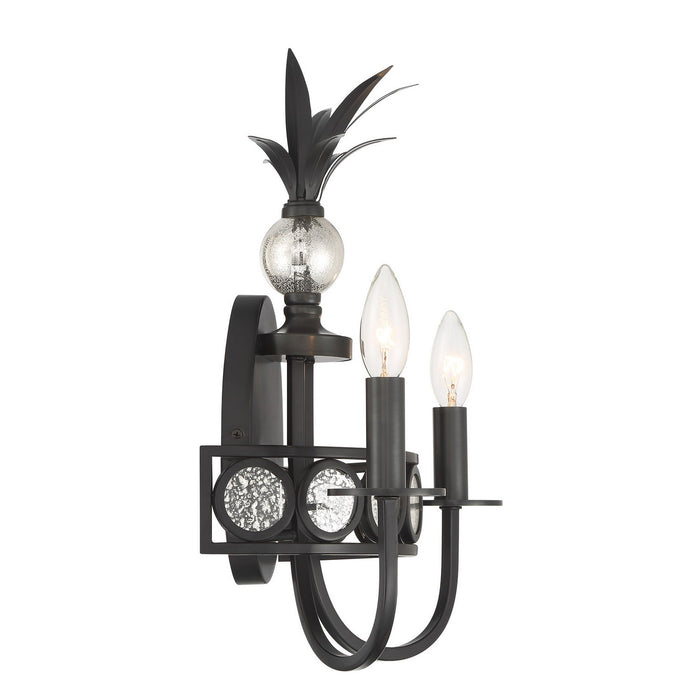 Savoy House - 9-1207-2-188 - Two Light Wall Sconce - Hearst - Black Tourmaline