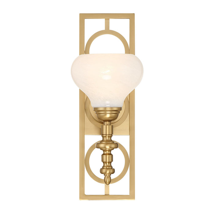 Savoy House - 9-1607-1-322 - One Light Wall Sconce - Allston - Warm Brass