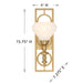 Savoy House - 9-1607-1-322 - One Light Wall Sconce - Allston - Warm Brass