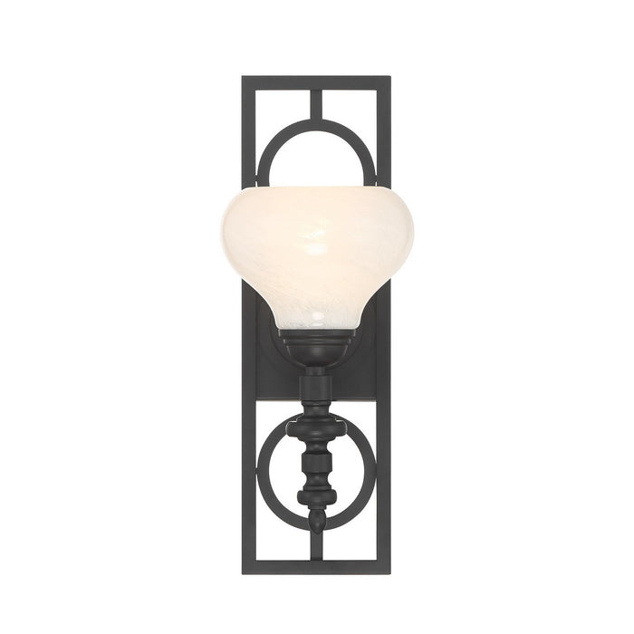 Savoy House - 9-1607-1-89 - One Light Wall Sconce - Allston - Matte Black