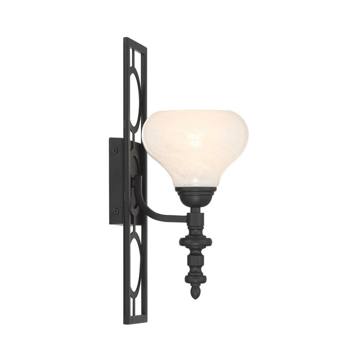 Savoy House - 9-1607-1-89 - One Light Wall Sconce - Allston - Matte Black