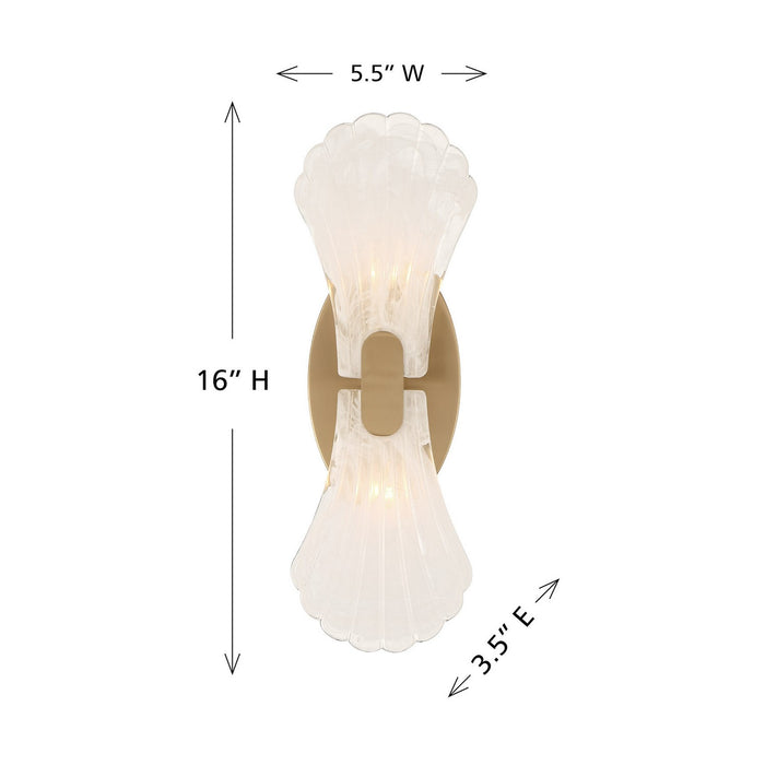 Savoy House - 9-3607-2-127 - Two Light Wall Sconce - Bancroft - Noble Brass