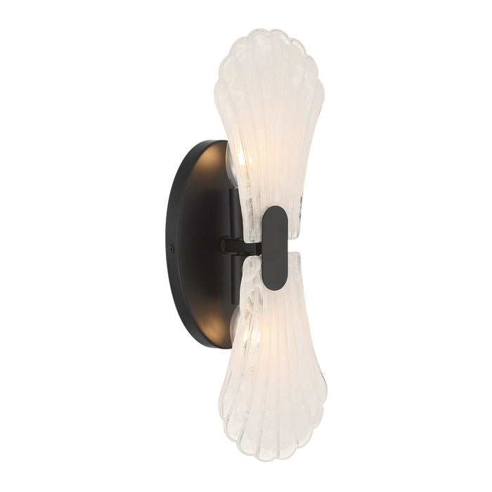 Savoy House - 9-3607-2-89 - Two Light Wall Sconce - Bancroft - Matte Black